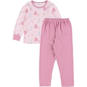 Joha Pyjama set - 2-delig - Roze m. Print - Joha - 90 - Pyjama - Tweedelig