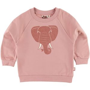DYR-Cph Sweatshirt - DIER Bellow - Rose Glow m. Olifant/Glitter - DYR - 2 jaar (92) - Sweatshirt