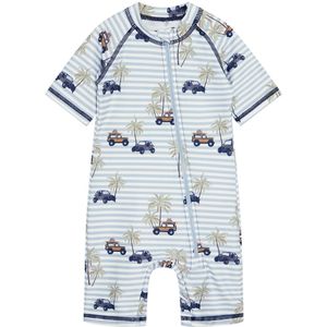 Hust and Claire Zwemboxpak - Makki - UV50+ - Wit/Blauw - Hust and Claire - 1½-2 jaar (86-92) - Badmode