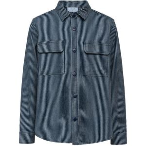 Grunt Overhemd - Dalmin - Navy/Wit Gestreept - Grunt - 12 jaar (152) - Overhemd