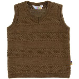 Joha Vest - Gebreid - Wol - Warm Bruin - Joha - 60 - Vest