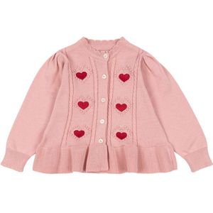 Konges Sløjd Cardigan - Gebreid - Soleil - Silver Roze - Konges Sløjd - 1 jaar (80) - Cardigan