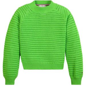 Tommy Hilfiger Blouse - Gebreid - Haak - Spring Limoen - Tommy Hilfiger - 8 jaar (128) - Shirts