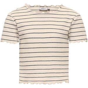 Kids Only T-Shirt - Bijgesneden - KogAnits - Antique White/Night - Kids Only - 5-6 jaar (110-116) - T-Shirts