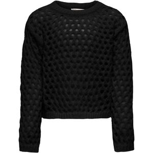 Kids Only Blouse - Bijgesneden - KogBillie - Gebreid - Zwart m.  - Kids Only - 5-6 jaar (110-116) - Shirts