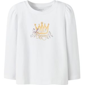 Name It Blouse - NmfRonesses - Bright White - Name It - 4 jaar (104) - Shirts