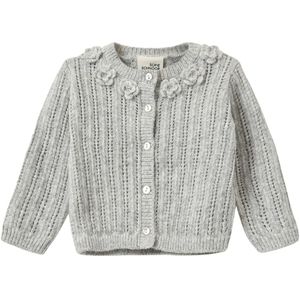 Sofie Schnoor Cardigan - Gebreid - Hennysb - Grey Melange m. Poi - Sofie Schnoor - 2 jaar (92) - Cardigan