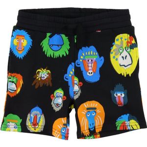 Stella McCartney Kids Sweatshorts - Zwart m. Aapjes - Stella McCartney Kids - 6 jaar (116) - Shorts