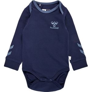 Hummel Romper L/æ - hmlMaule - Blauw - Hummel - 68 - Romper L/S