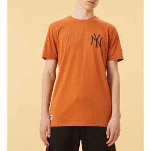 New Era - MLB Linkerborstteam Logo Tee - T-shirt - Bruin - Heren - Katoen