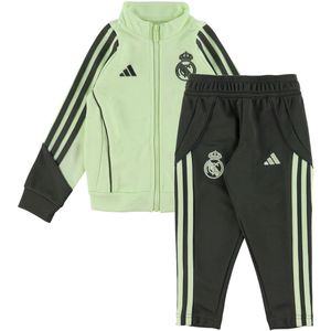 adidas - Real Madrid Trainingspak Full-Zip - Lichtgroen Grijs - Peuters/Kleuters