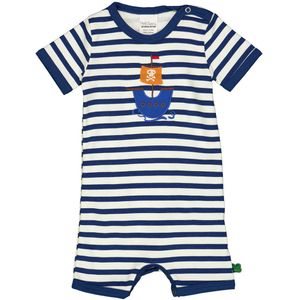 Freds World Zomerromper - Stripe applicatie - Amandel/Navy - Freds World - 74 - Zomer Rompers