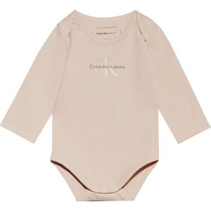 Calvin Klein Romper L/æ - Monogram - Meringue Blush - Calvin Klein - 74 - Romper L/S