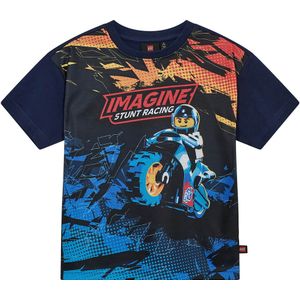 LEGO® Wear City T-Shirt - LwtAffy - Donkerblauw - LEGO® Wear - 4 jaar (104) - T-Shirts