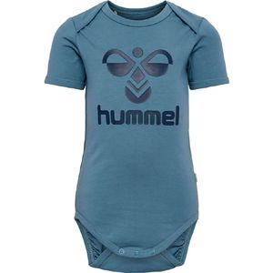 Hummel Romper s/s - hmlMads - Blue Mirage - Hummel - 62 - Romper S/S