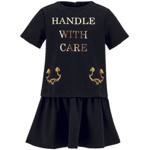 Moschino Jurk - Zwart m. Print - Moschino - 8 jaar (128) - Jurk
