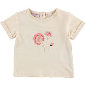 Noa Noa miniature T-Shirt - Creme m. Bloemen - Noa Noa miniature - 6 mnd - T-Shirts