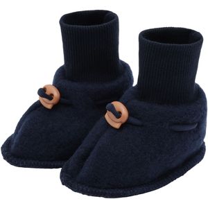 Hust and Claire Kruipschoenen - Felice - Wol - Meer Navy - Hust and Claire - 6-9 mnd - Kruipschoenen
