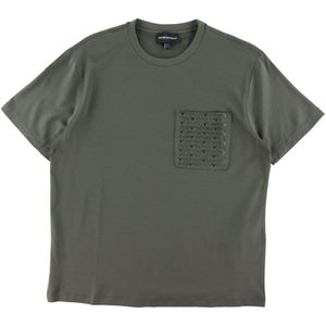 Emporio Armani T-Shirt - Lyocell - Hersenschim - Emporio Armani - 10 jaar (140) - T-Shirts
