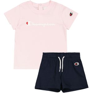 Champion Set - T-Shirt/Shorts - Roze/Navy - Champion - 68 - Shorts