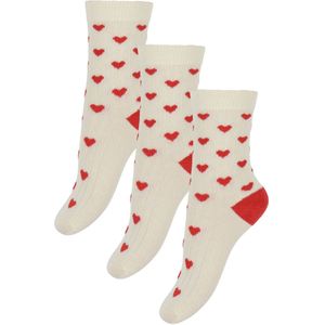 Minipop Sokken - Rib - Bamboe - 3-pack - Felrood - MiniPop - 23/26 - Sokken