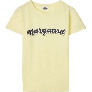 Mads Nørgaard T-Shirt - Tuvina - Inschrijving Yellow - Mads Nørgaard - 12 jaar (152) - T-Shirts