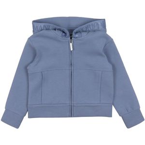 Emporio Armani Cardigan - Mat Blauw m. Logostreep - Emporio Armani - 10 jaar (140) - Cardigan