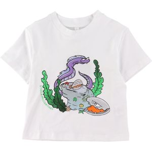Stella McCartney Kids T-Shirt - Wit m. Druk op - Stella McCartney Kids - 3 jaar (98) - T-Shirts