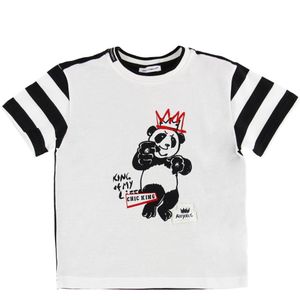 Dolce & Gabbana T-Shirt - Zwart/Wit m. Panda - Dolce & Gabbana - 10 jaar (140) - T-Shirts