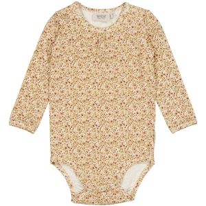 Wheat Romper l/s - Liv - Eierschaalbloemen - Wheat - 68 - Romper L/S
