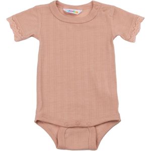 Joha Romper k/æ - Wol/Zijde - Perzik - Joha - 50 - Romper S/S
