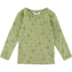 Joha Blouse - Wol - Licht Olive m. Sterren - Joha - 60 - Shirts