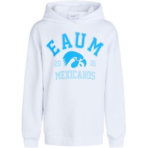 Grunt Hoodie - Kaja - Wit m. Blauw Print - Grunt - 8 jaar (128) - Hoodie