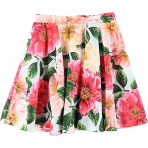 Dolce & Gabbana Rok - Blauw m. Roze Bloemen - Dolce & Gabbana - 10 jaar (140) - Rok