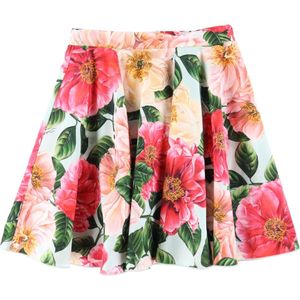 Dolce & Gabbana Rok - Blauw m. Roze Bloemen - Dolce & Gabbana - 8 jaar (128) - Rok