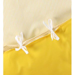 Nørgaard Madsens Beddengoed - Baby - Wit m. Geel Strepen - Nørgaard Madsens - Baby - Beddengoed - Baby