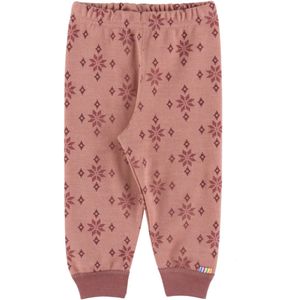 Joha Leggings - Wol/Katoen - Rose m. Sneeuwvlokken - Joha - 50 - Leggings - Wol