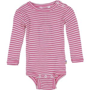 Joha Romper l/s - Rib - Wol/Zijde - Roze - Joha - 50 - Romper L/S