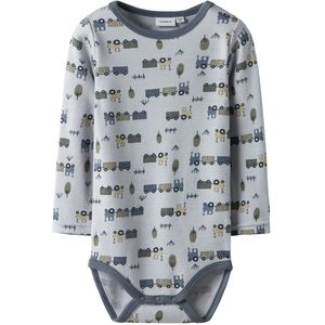 Name It Romper l/s - Wol - NmmWillit - Micro Chip/Tractor - Name It - 2 jaar (92) - Romper L/S
