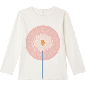 Stella McCartney Kids Blouse - Crème m. Roze - Stella McCartney Kids - 6 jaar (116) - Shirts