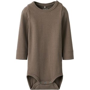 Name It Romper l/s - Rib - NbmFeyo - Falcon - Name It - 50 - Romper L/S