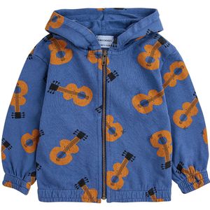 Bobo Choses Sweatcardigan - Navy Blue m. Gitaren - Bobo Choses - 12 mnd - Cardigan