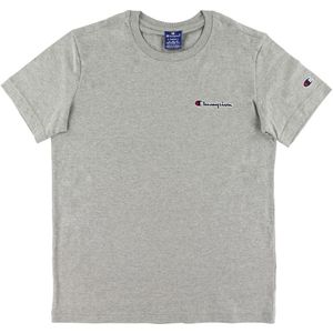 Champion Fashion T-Shirt - Grijs Gevlekt m. Logo - Champion - 16-18 jaar (176-188) - T-Shirts