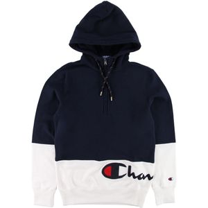 Champion Fashion Hoodie - Halve ritssluiting - Navy/Wit - Champion - 16-18 jaar (176-188) - Hoodie
