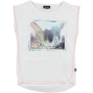 Me Too Top - Wit m. Fotoafdrukken - Me Too - 6 jaar (116) - Tanktop
