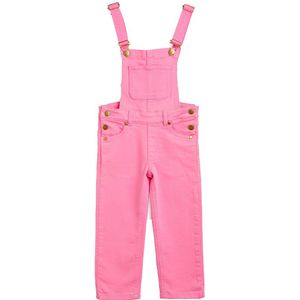 Mini Rodini Tuinbroek - Nessie Twill - Roze - Mini Rodini - 80/86 - Tuinbroek