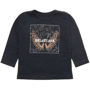 Petit by Sofie Schnoor Blouse - Elenor - Zwart m. Print - Sofie Schnoor - 4 jaar (104) - Shirts