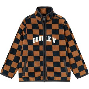 Wood Wood Fleece Jas - Don - Eeuwig Blue/Golden Brown - Wood Wood - 5-6 jaar (110-116) - Fleece Jassen