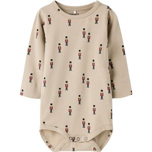 Name It Romper l/s - NbmReyan - Zuivere kasjmier - Name It - 1 jaar (80) - Romper L/S