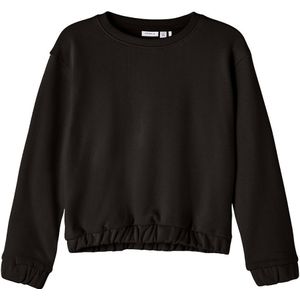 Name It Sweatshirt - Noos - NkfTulena - Zwart - Name It - 6 jaar (116) - Sweatshirt